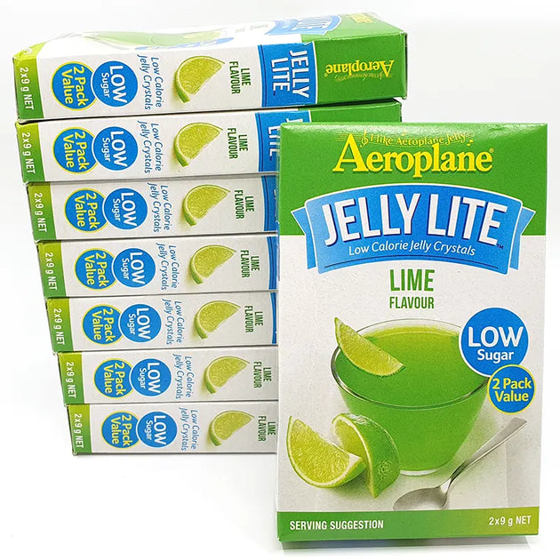 Aeroplane Lime Jelly SugarFree Lite 8 packets Keto Store NZ Keto
