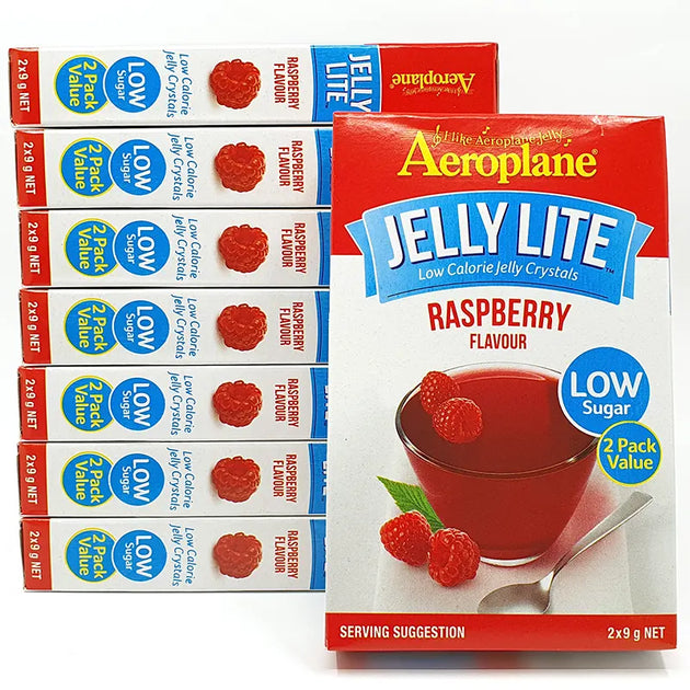 Aeroplane Raspberry Jelly SugarFree Lite 8 packets Keto Store NZ