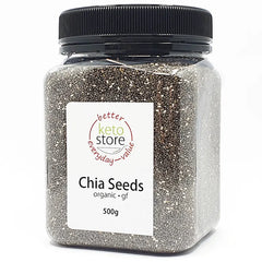 Keto Store NZ | Chia Seeds 500g Jar | Keto Ingredients