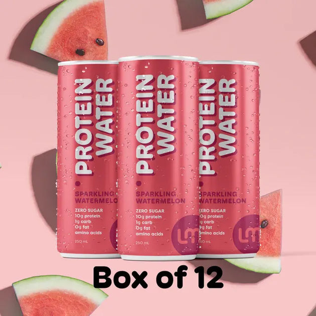 Sparkling Watermelon Protein Water 12 Pack of 250ml Cans from Keto