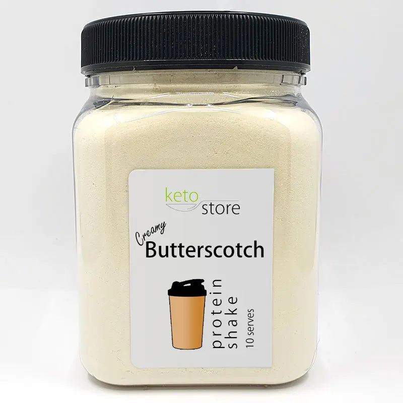 Butterscotch Protein Shake 10 Serve Jar by Keto Store NZ