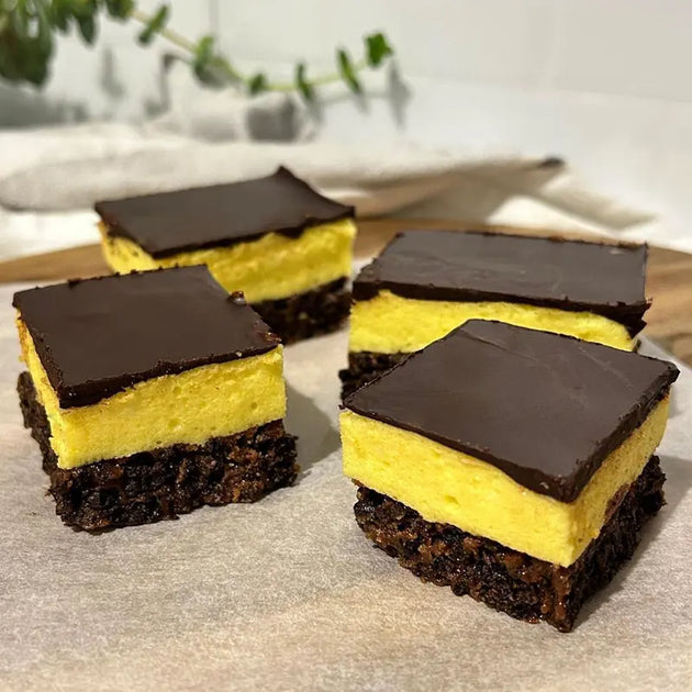 Banana Marshmallow Slice (using Protein Crisps) exclusive to Keto Store