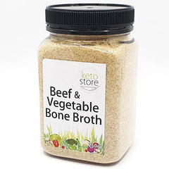 Keto Store NZ | Beef and Vegetable Bone Broth | Jar | pure, healthy, veges