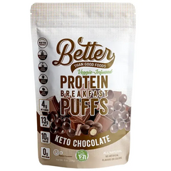 Keto Store NZ | Better Than Good Foods | Protein Breakfast Puffs Chocolate | Veggie-infused