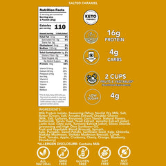 Keto Store NZ | Better Than Good Foods | Protein Breakfast Puffs Salted Caramel | Ingredients NIP Nutritional Information Panel