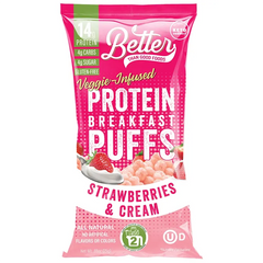 Keto Store NZ | Better Than Good Foods | Protein Breakfast Puffs Strawberries and Cream | Veggie-infused