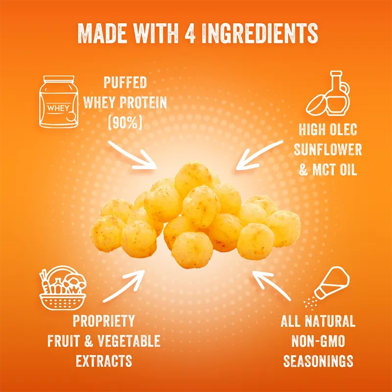 Keto Store NZ | Better Than Good Foods | Protein Grab and Go Puffs Baked Cheddar | Social