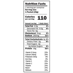 Keto Store NZ | Better Than Good Foods | Protein Grab and Go Puffs Tangy BBQ | NIP Nutritional Information Panel