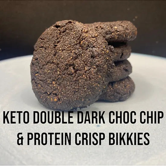 Bikkie Jar - Keto Double Dark Choc Chip n Protein Crisp | Keto Store NZ