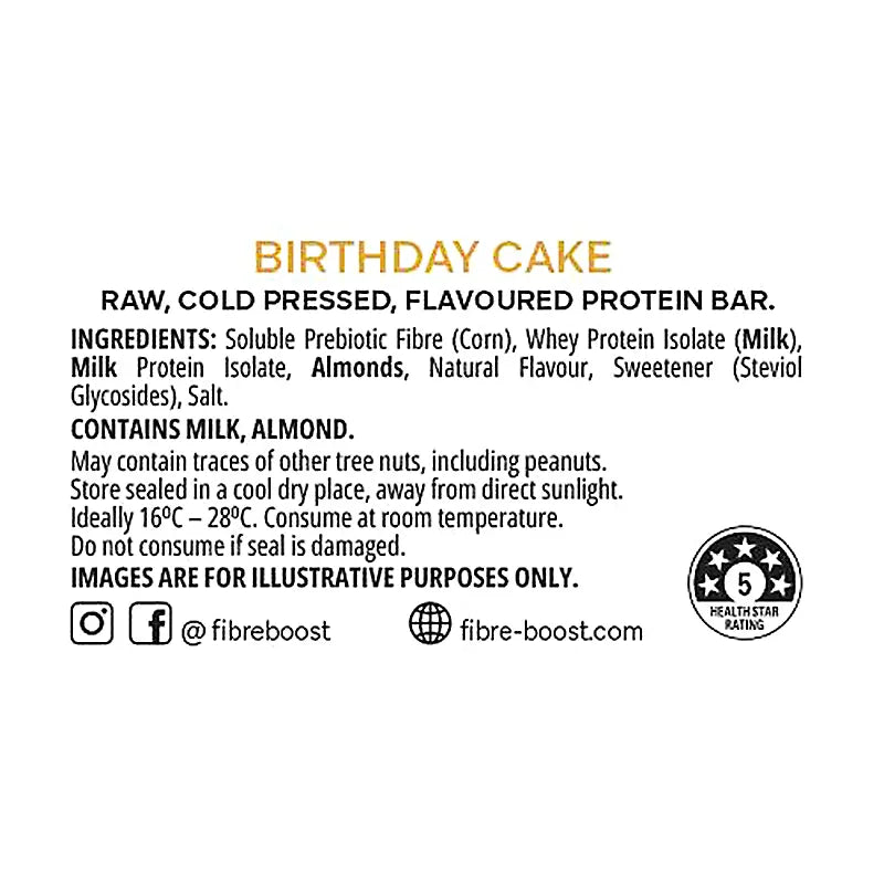 Keto Store NZ | Fibre Boost | Birthday Cake | Ingredients