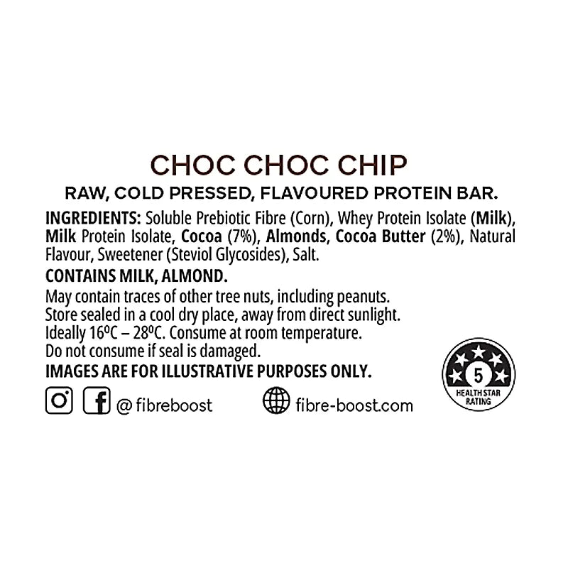 Keto Store NZ | Fibre Boost | Choc Choc Chip| Ingredients