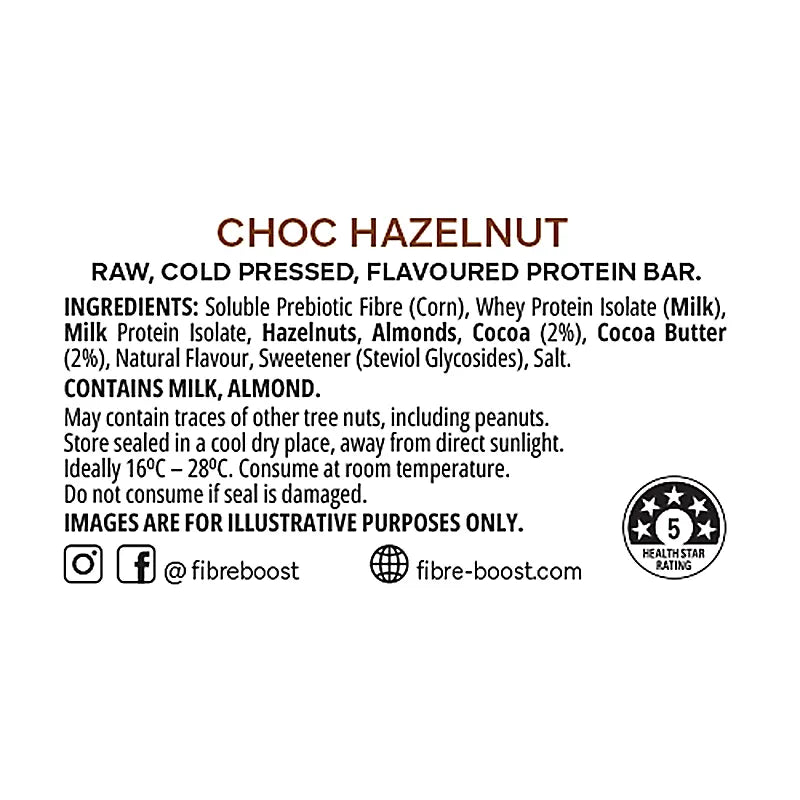 Keto Store NZ | Fibre Boost | Choc Hazelnut | Ingredients