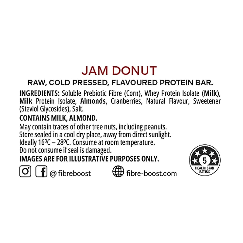 Keto Store NZ | Fibre Boost | Jam Donut | Ingredients