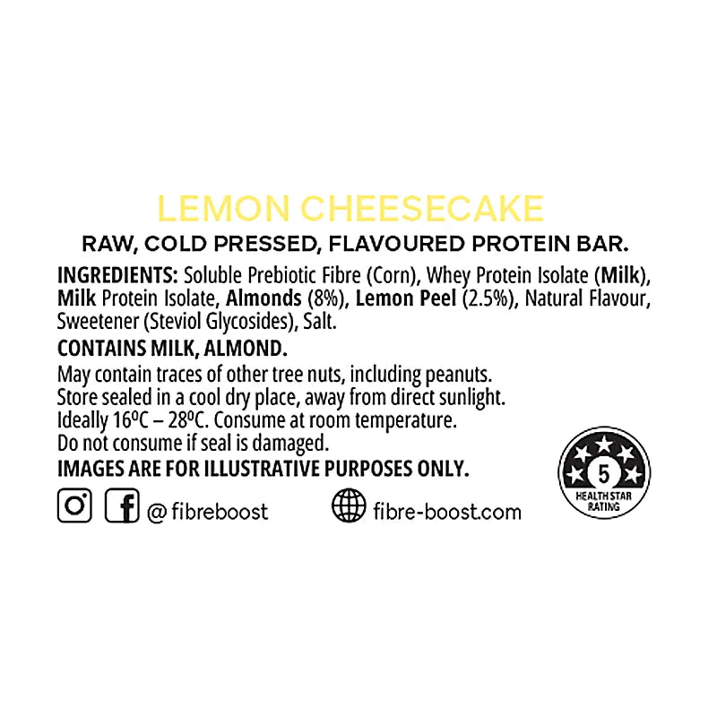 Keto Store NZ | Fibre Boost | Lemon Cheesecake | Ingredients