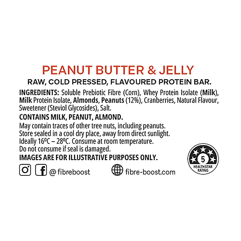 Keto Store NZ | Fibre Boost | Peanut Butter and Jelly | Ingredients