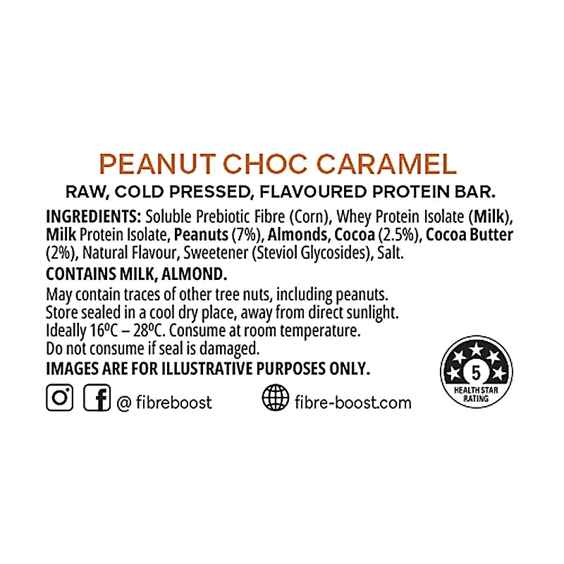 Keto Store NZ | Fibre Boost | Peanut Choc Caramel| Ingredients
