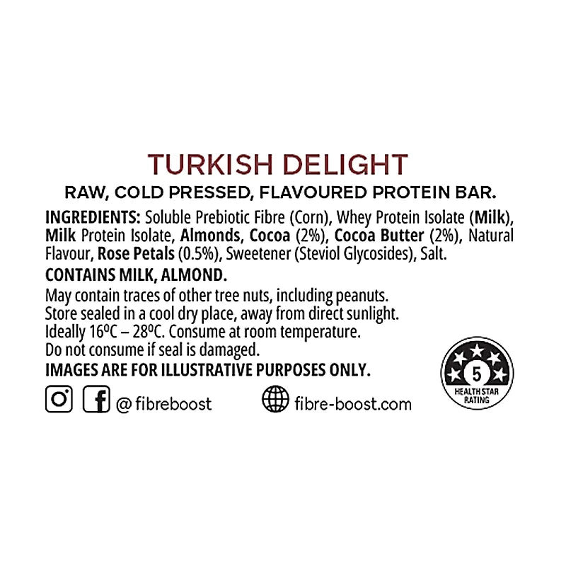 Keto Store NZ | Fibre Boost | Turkish Delight | Ingredients