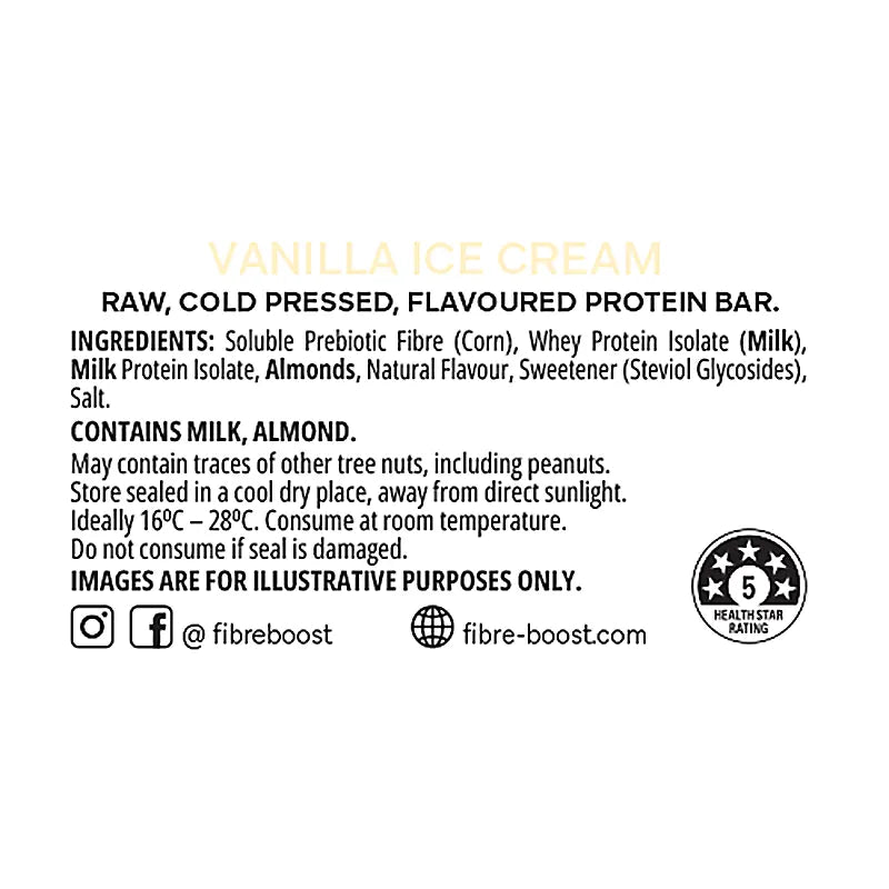 Keto Store NZ | Fibre Boost | Vanilla Ice Cream | Ingredients 