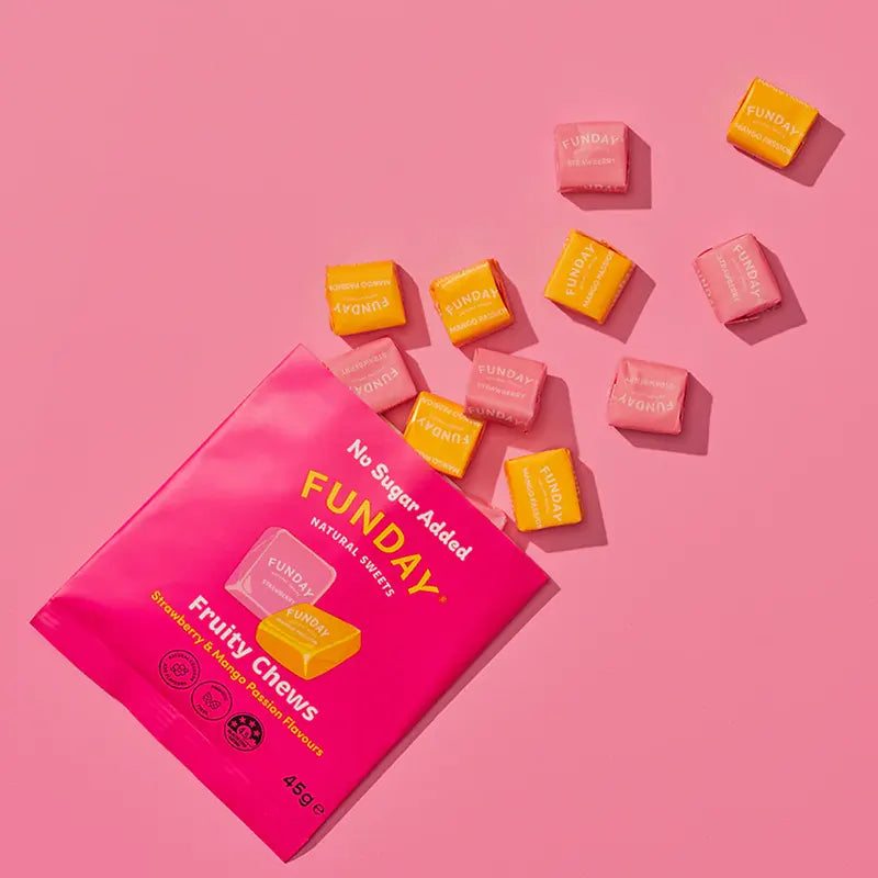 Keto Store NZ | Funday Fruity Chews | Strawberry and Mango Passion | social