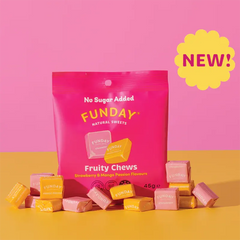 Keto Store NZ | Funday Fruity Chews | Strawberry and Mango Passion | Bag with sweets