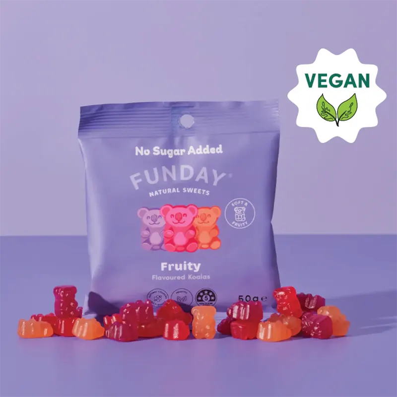 Keto Store NZ | Funday Fruity Koalas bag with sweets Vegan