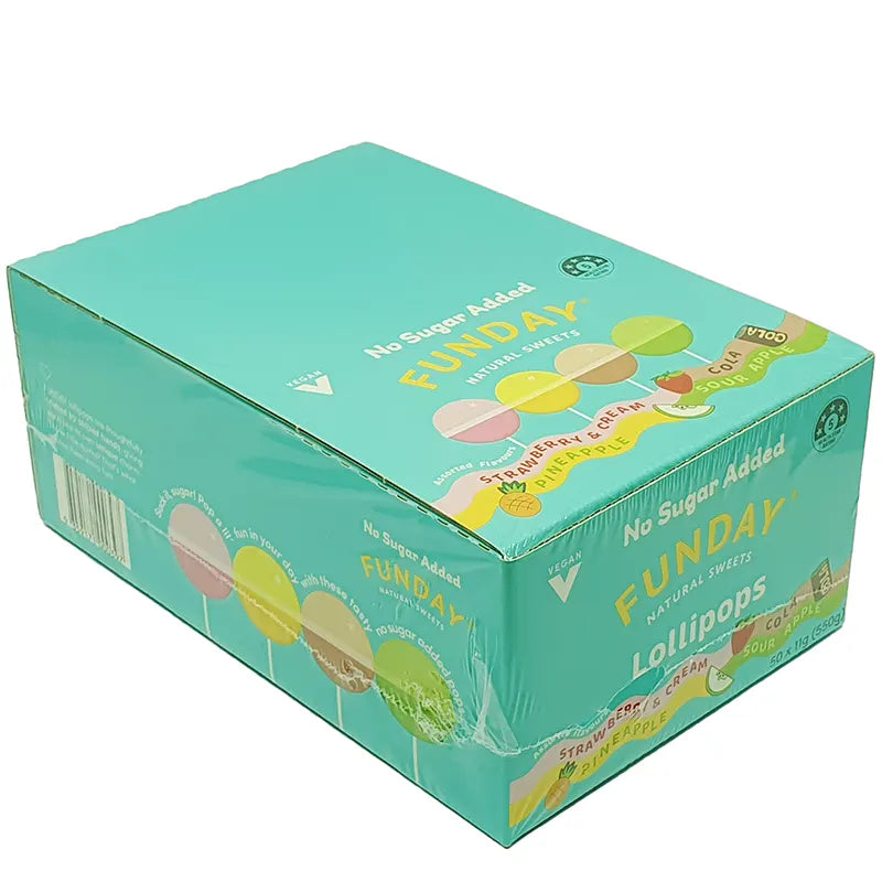 Keto Store NZ | Funday Lollipops Box of 50 | Assorted Flavours