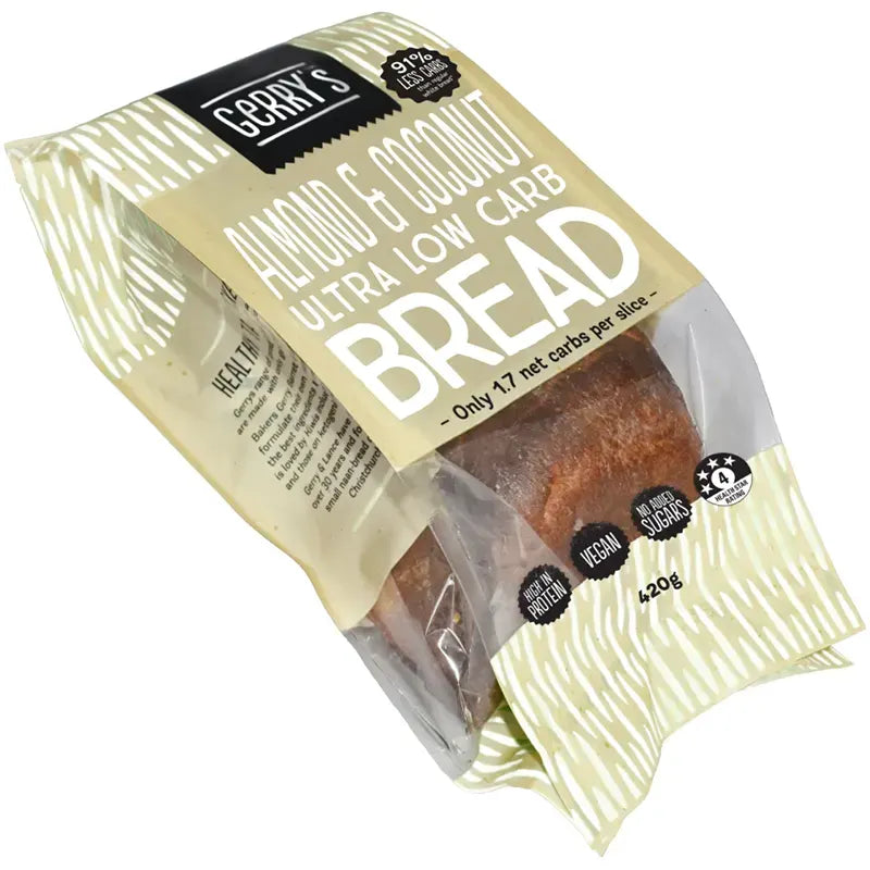 Keto Store NZ | Gerry's Almond & Coconut Bread | Ultra Low Carb | Gerry's Bread