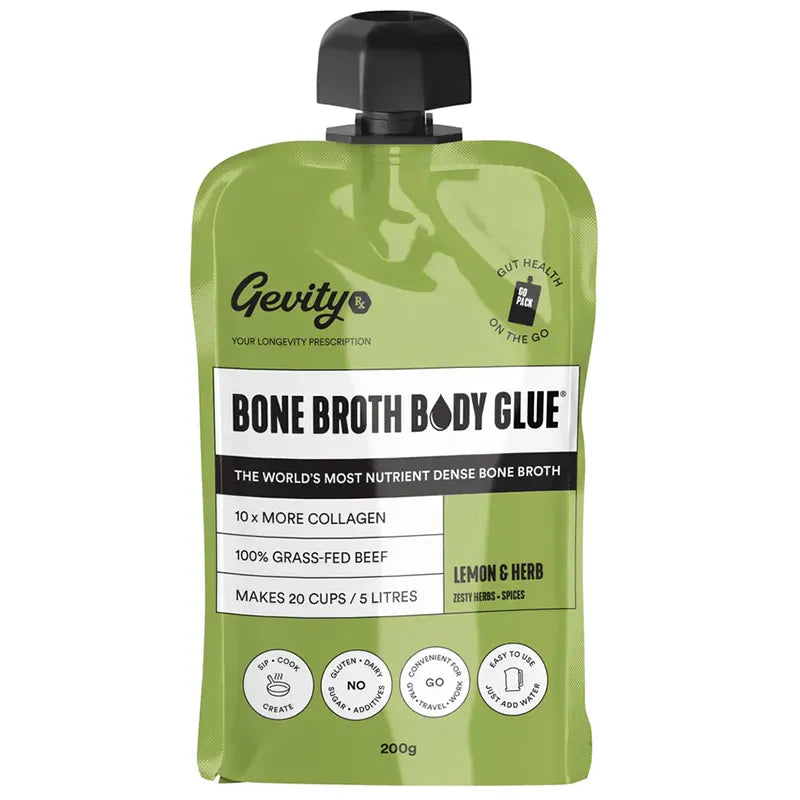 Keto Store NZ | Gevity Bone Broth Pouch | Lemon & Herb