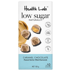 Health Labs Caramel Chocolates Front | Keto Store NZ