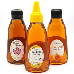 Keto Store NZ | Hunny Maple PureGold | Honey | Maple Syrup | Golden Syrup | 3 pack Xmas