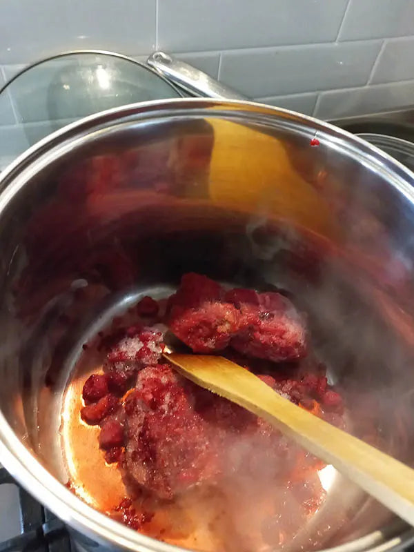 Keto Store NZ | Jam Setting Sugar | Making Jam | 3 heating the fruit