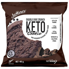 Keto Store NZ | Double Choc Crunch Cookie | Justine's Cookies