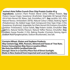 Keto Store NZ | Toffee Crunch Keto Cookie BOX INGREDIENTS | Justine's