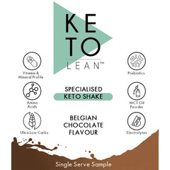 Keto Store NZ | Keto Lean Specialised Keto Shake | Belgian Chocolate Flavour | Sample Sachet | Trial