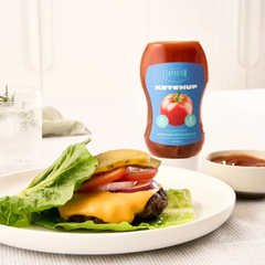 Keto Store NZ | Low Carb Emporium | Ketchup with a hamburger on a plate