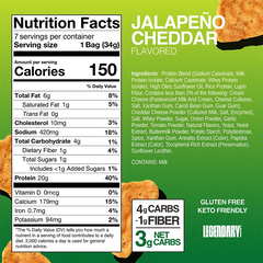Keto Store NZ | Legendary Jalapeno Cheddar Popped Protein Chips NIP