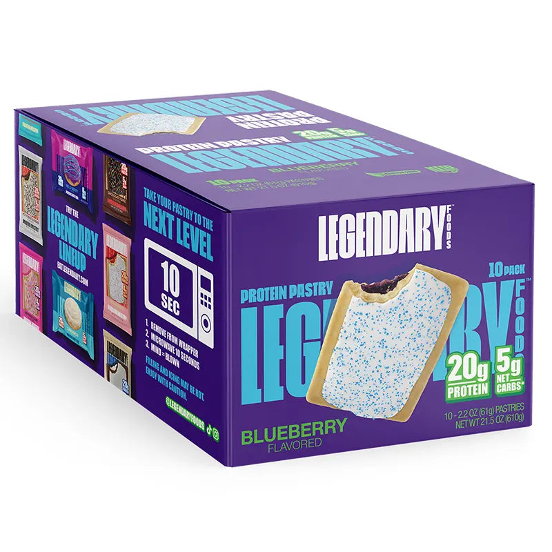 Keto Store NZ | Blueberry Protein Pastry | Box of 10 | Legendary