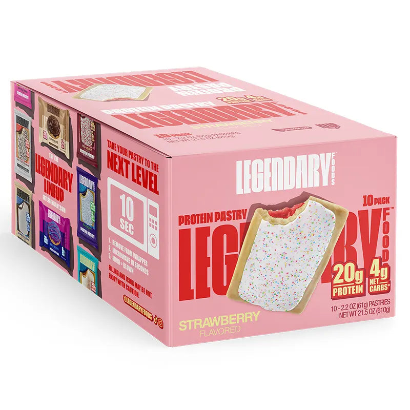 Keto Store NZ | Strawberry Protein Pastry | Box of 10 | Legendary