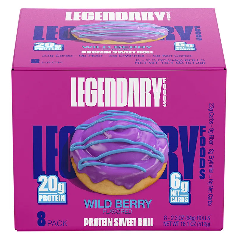 Keto Store NZ | Wild Berry Protein Sweet Roll | Box of 8 | Legendary