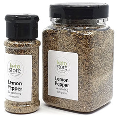 Keto Store NZ | Lemon Pepper Seasoning Shaker and Value Jar