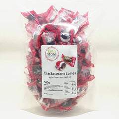 Keto Store NZ | Blackcurrant Lollies | Zero Carb Zero Sugar | 500g bag
