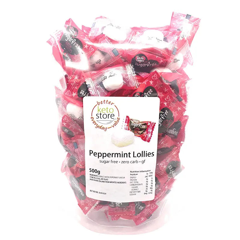 Keto Store NZ | Peppermint Lollies | Hard Candy | Zero Carb Sweet Value Pack