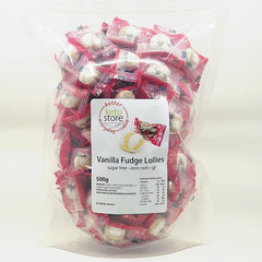 Keto Store NZ | Vanilla Fudge Lollies | Zero Carb Zero Sugar | 500g bag