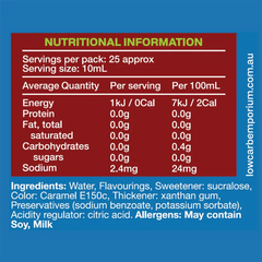 Keto Store NZ | Low Carb Emporium Flavoured Syrup | Hazelnut NIP