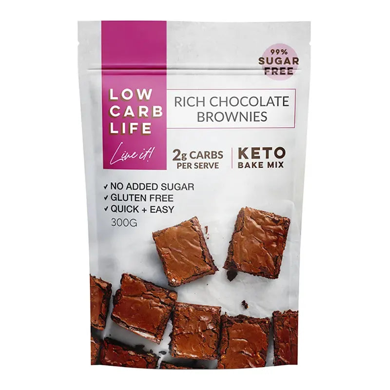 Keto Store NZ | Low Carb Life - Rich Chocolate Brownies | Keto Bake Mix