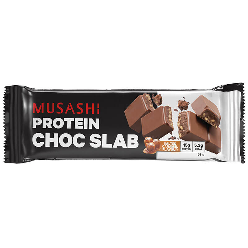 Keto Store NZ | Musashi Protein Choc Slab | Salted Caramel