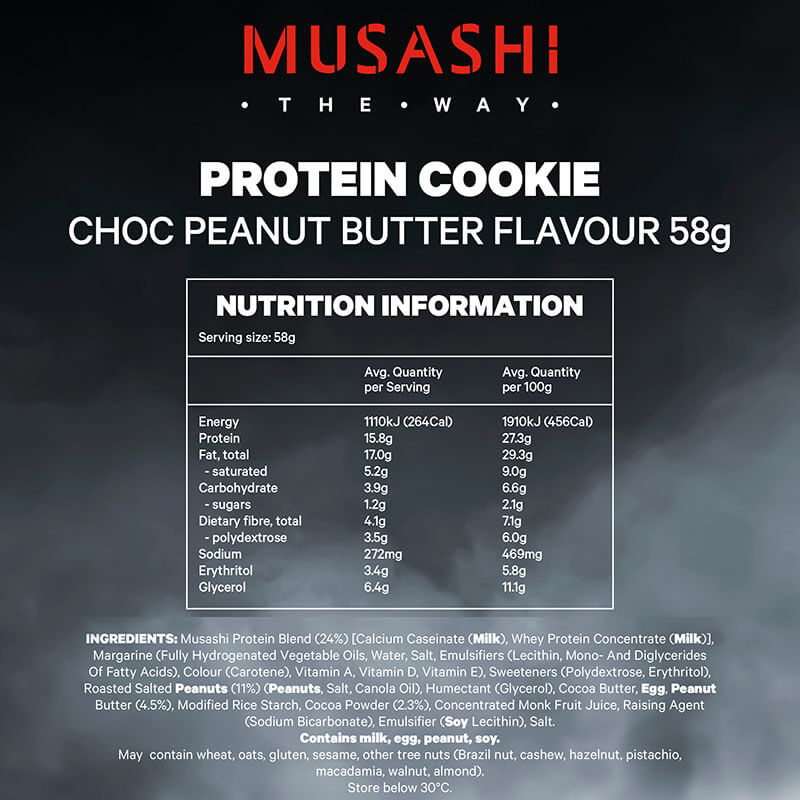 Keto Store NZ | Musashi Protein Cookie | Choc Peanut Butter NIP