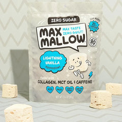 Keto Store NZ | Max Mallow | Marshmallows | Lightning Vanilla  with Collagen, MCT Oil and Caffeine product photo