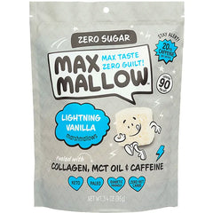 Keto Store NZ | Max Mallow | Marshmallows | Lightning Vanilla  with Collagen, MCT Oil and Caffeine