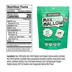 Keto Store NZ | Max Mallow | Marshmallows | Mint Chip flavour with collagen and MCT oil | NIP